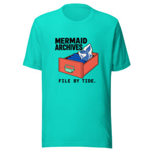 Mermaid Archives File By Tide Graphic Tee front view