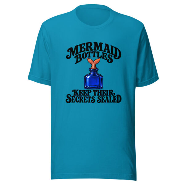 Mermaid Bottles Keep Their Secrets Sealed Graphic Tee mockup 2 Mermaid Bottles Keep Their Secrets Sealed Graphic Tee mockup 2