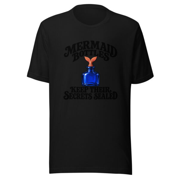 Mermaid Bottles Keep Their Secrets Sealed Graphic Tee mockup 4 Mermaid Bottles Keep Their Secrets Sealed Graphic Tee mockup 4