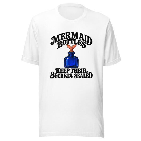 Mermaid Bottles Keep Their Secrets Sealed Graphic Tee mockup 5 Mermaid Bottles Keep Their Secrets Sealed Graphic Tee mockup 5