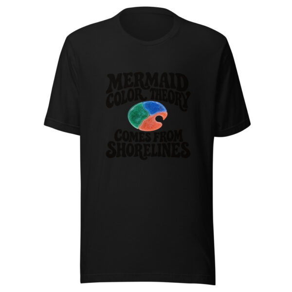 Mermaid Color Theory Comes From Shorelines Graphic Tee mockup 4 Mermaid Color Theory Comes From Shorelines Graphic Tee mockup 4