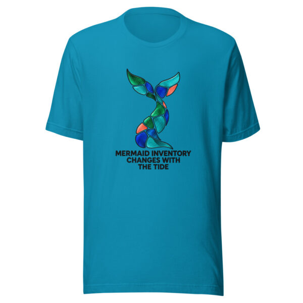 Mermaid Inventory Changes With The Tide Graphic Tee mockup 2