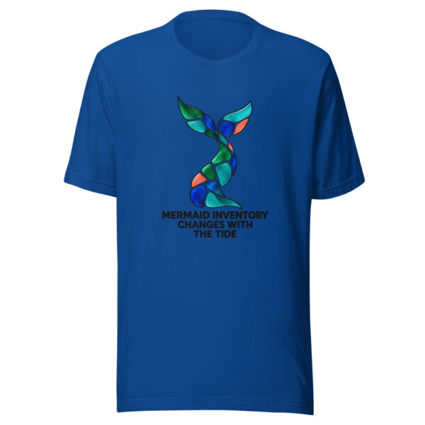 Mermaid Inventory Changes With The Tide Graphic Tee mockup 3