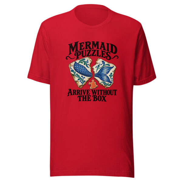 Mermaid Puzzles Arrive Without The Box Graphic Tee mockup 8 Mermaid Puzzles Arrive Without The Box Graphic Tee mockup 8