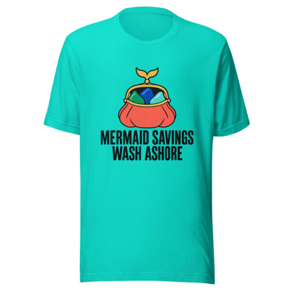 Mermaid Savings Wash Ashore Graphic Tee mockup 1 Mermaid Savings Wash Ashore Graphic Tee front view