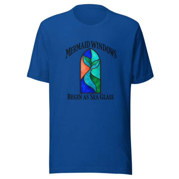Mermaid Windows Begin As Sea Glass Graphic Tee mockup 3 Mermaid Windows Begin As Sea Glass Graphic Tee mockup 3