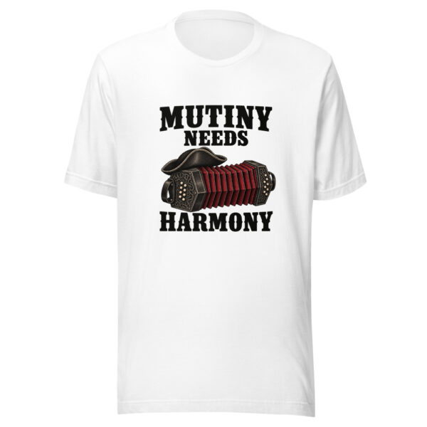 Mutiny Needs Harmony Graphic Tee mockup 1 Mutiny Needs Harmony Graphic Tee front view