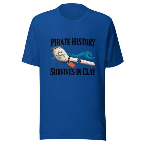 Pirate History Survives In Clay Graphic Tee mockup 3 Pirate History Survives In Clay Graphic Tee mockup 3