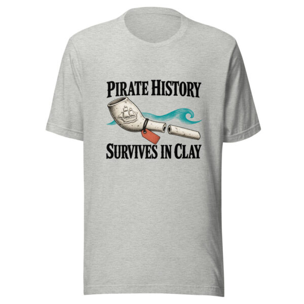 Pirate History Survives In Clay Graphic Tee mockup 7 Pirate History Survives In Clay Graphic Tee mockup 7
