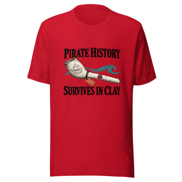 Pirate History Survives In Clay Graphic Tee mockup 8 Pirate History Survives In Clay Graphic Tee mockup 8