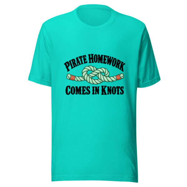 Pirate Homework Comes In Knots Graphic Tee mockup 3 Pirate Homework Comes In Knots Graphic Tee mockup 3
