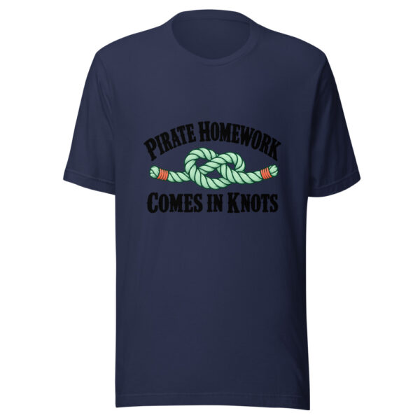 Pirate Homework Comes In Knots Graphic Tee mockup 7 Pirate Homework Comes In Knots Graphic Tee mockup 7