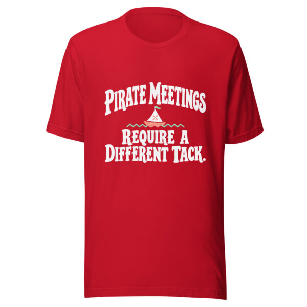 Pirate Meetings Require A Different Tack Graphic Tee mockup 8 Pirate Meetings Require A Different Tack Graphic Tee mockup 8