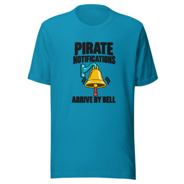 Pirate Notifications Arrive By Bell Graphic Tee mockup 2 Pirate Notifications Arrive By Bell Graphic Tee mockup 2