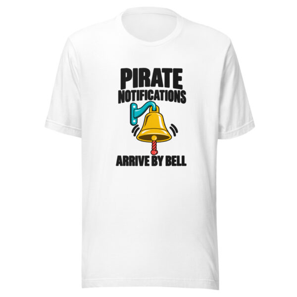 Pirate Notifications Arrive By Bell Graphic Tee mockup 5 Pirate Notifications Arrive By Bell Graphic Tee mockup 5