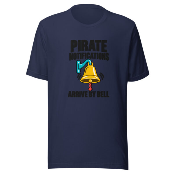 Pirate Notifications Arrive By Bell Graphic Tee mockup 6 Pirate Notifications Arrive By Bell Graphic Tee mockup 6