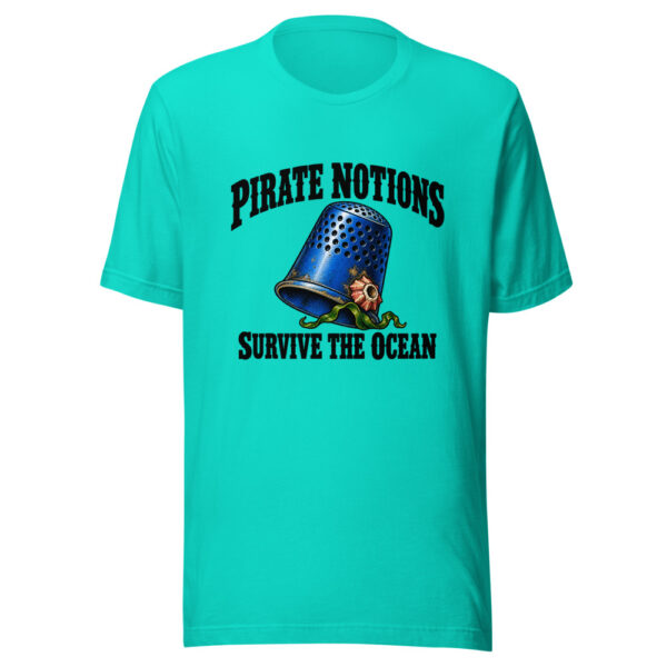 Pirate Notions Survive The Ocean Graphic Tee mockup 1 Pirate Notions Survive The Ocean Graphic Tee front view
