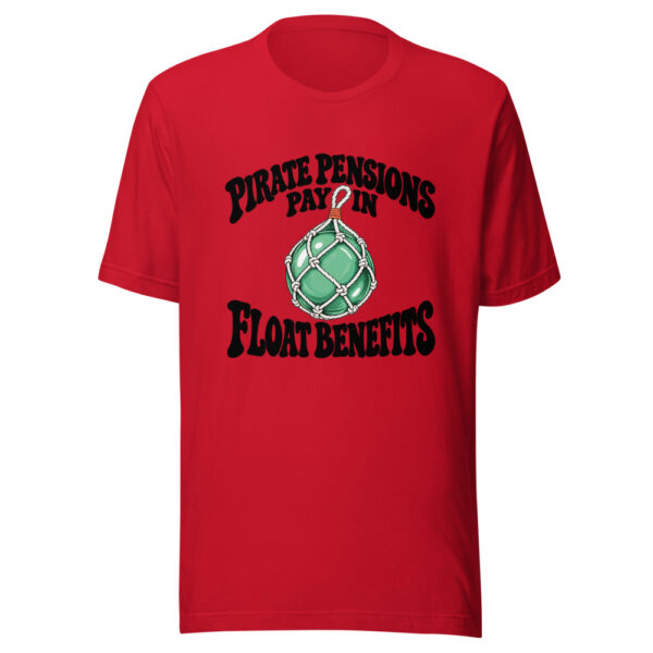Pirate Pensions Pay In Float Benefits Graphic Tee mockup 8 Pirate Pensions Pay In Float Benefits Graphic Tee mockup 8