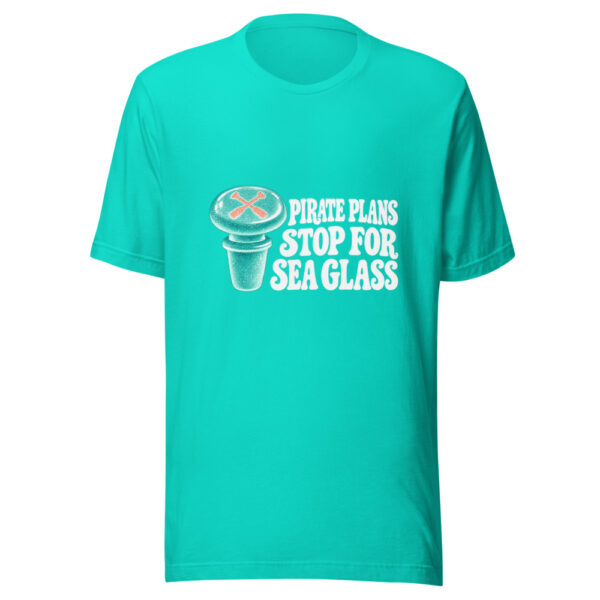 Pirate Plans Stop For Sea Glass Graphic Tee mockup 2 Pirate Plans Stop For Sea Glass Graphic Tee mockup 2
