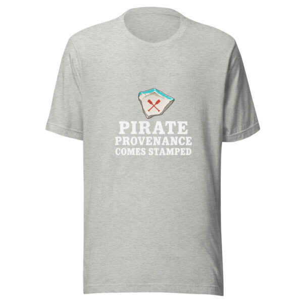 Pirate Provenance Comes Stamped Graphic Tee mockup 7 Pirate Provenance Comes Stamped Graphic Tee mockup 7