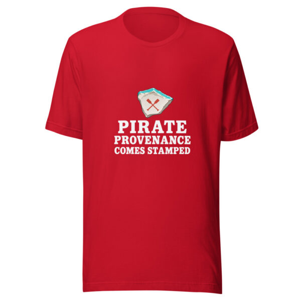 Pirate Provenance Comes Stamped Graphic Tee mockup 8 Pirate Provenance Comes Stamped Graphic Tee mockup 8
