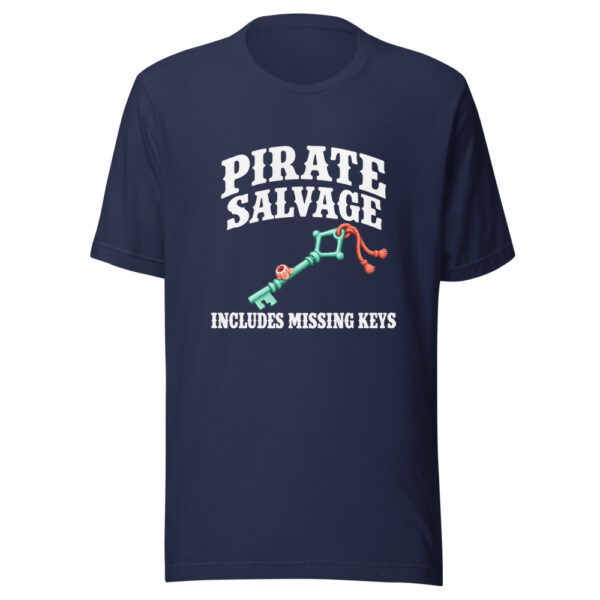 Pirate Salvage Includes Missing Keys Graphic Tee mockup 7 Pirate Salvage Includes Missing Keys Graphic Tee mockup 7